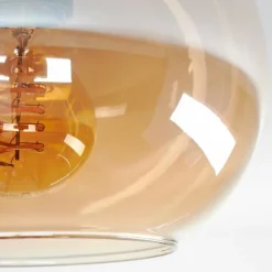 Plafonnier - Verre Apedo Laiton, 1 lumière