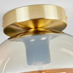Plafonnier - Verre Apedo Laiton, 1 lumière