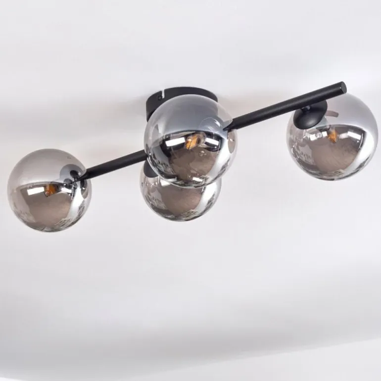 Plafonnier - Verre Chehalis Fumé, 4 lumières