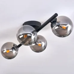 Plafonnier - Verre Chehalis Fumé, 4 lumières