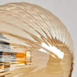 Plafonnier - Verre Chehalis Or, Noir, 6 lumières