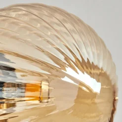 Plafonnier - Verre Chehalis Or, Noir, 6 lumières