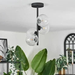 Plafonnier - Verre Chehalis Clair, 4 lumières