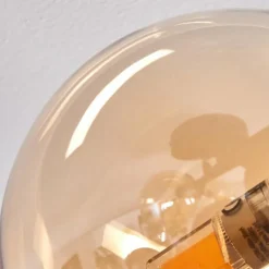 Plafonnier - Verre Chehalis Ambre, 4 lumières