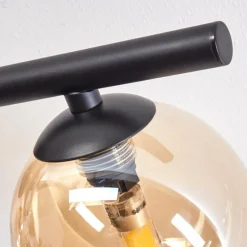 Plafonnier - Verre Chehalis Ambre, 4 lumières