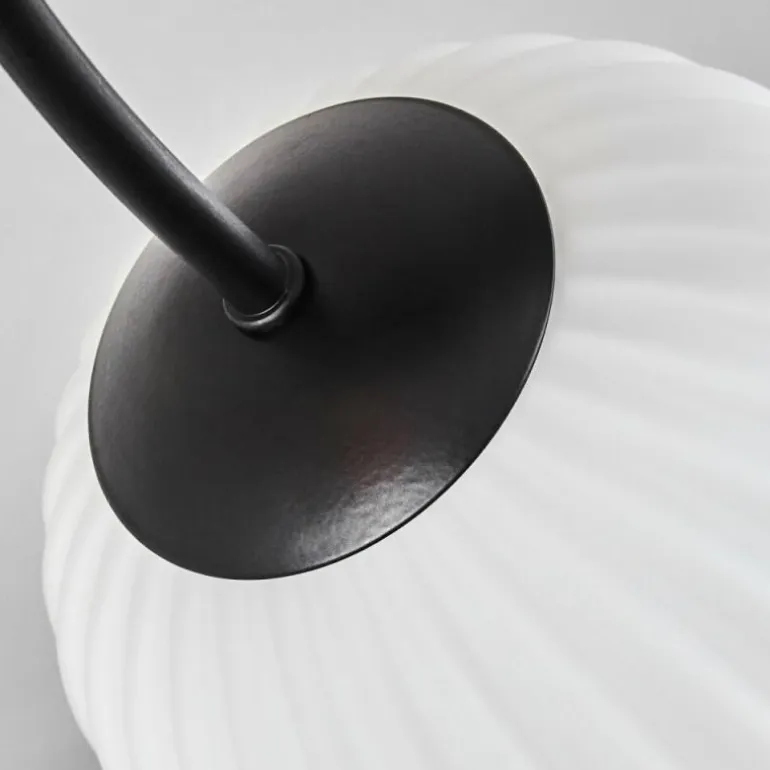 Plafonnier - Verre Chehalis Noir, 6 lumières