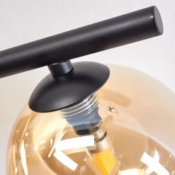 Plafonnier - Verre Chehalis Ambre, 4 lumières