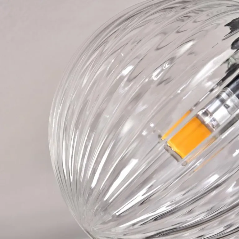Plafonnier - Verre Chehalis Clair, 4 lumières