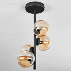 Plafonnier - Verre Chehalis Fumé, 4 lumières