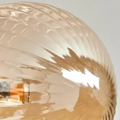 Plafonnier - Verre Chehalis Or, Noir, 6 lumières
