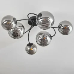Plafonnier - Verre Chehalis Fumé, 6 lumières