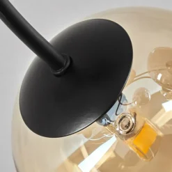 Plafonnier - Verre Chehalis Ambre, Fumé, 6 lumières