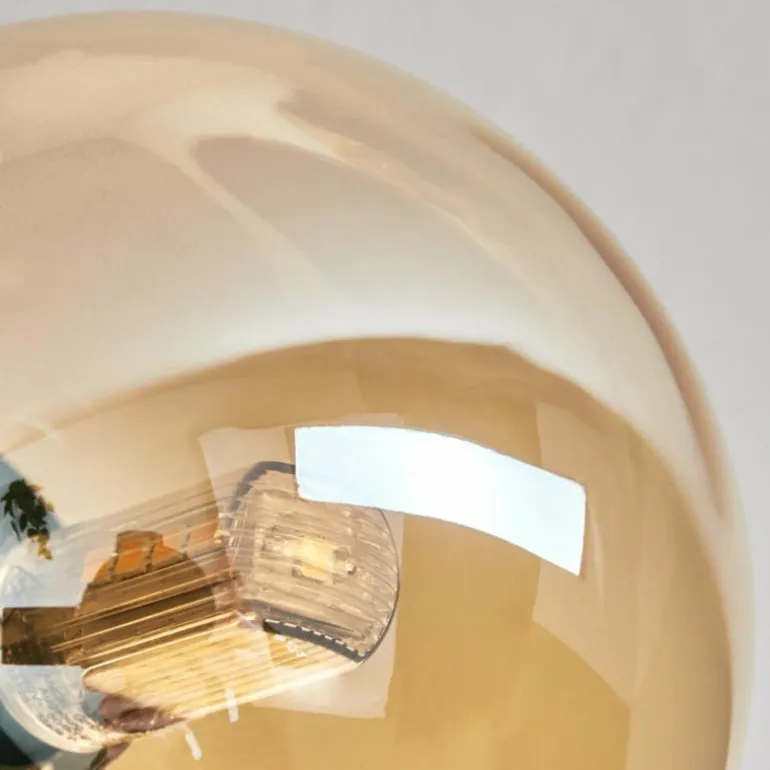 Plafonnier - Verre Chehalis Ambre, 6 lumières
