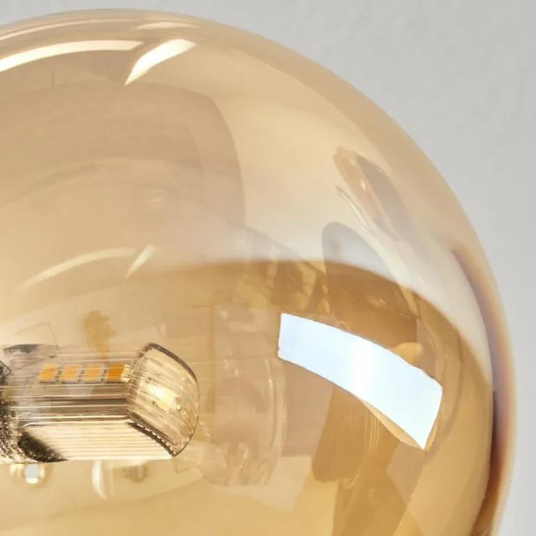 Plafonnier - Verre Chehalis Ambre, 6 lumières