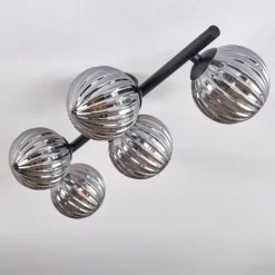 Plafonnier - Verre Chehalis Fumé, 5 lumières