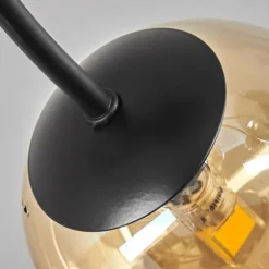 Plafonnier - Verre Chehalis Ambre, Fumé, 6 lumières
