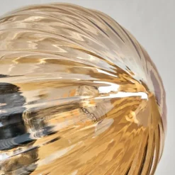 Plafonnier - Verre Chehalis Ambre, 6 lumières