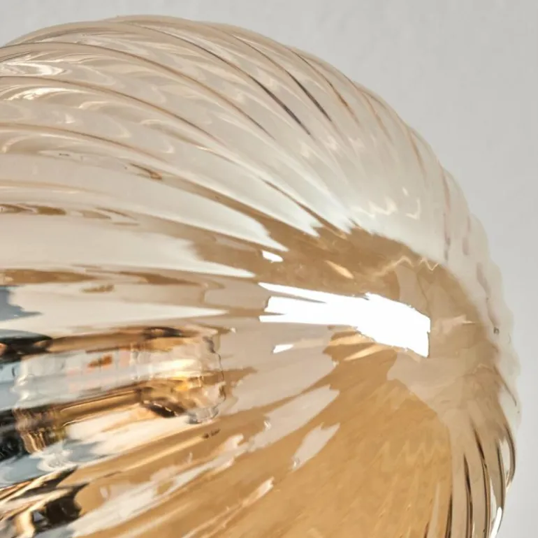 Plafonnier - Verre Chehalis Ambre, 6 lumières