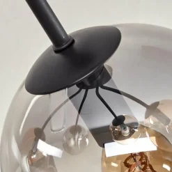 Plafonnier - Verre Gastor Ambre, Clair, Fumé, 5 lumières