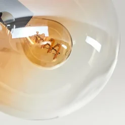 Plafonnier - Verre Gastor Ambre, Clair, Noir, 3 lumières