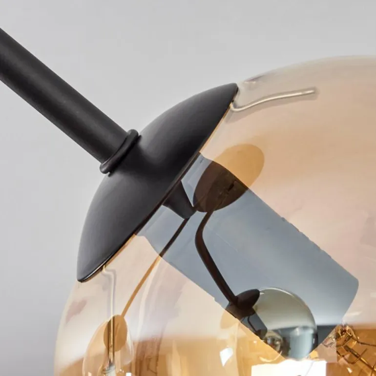 Plafonnier - Verre Gastor Ambre, Clair, Noir, 3 lumières