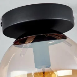 Plafonnier - Verre Gastor Ambre, Clair, 1 lumière