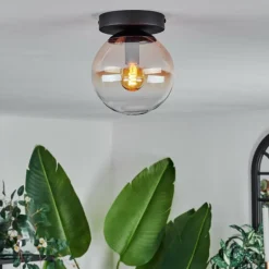 Plafonnier - Verre Gastor Ambre, Clair, 1 lumière