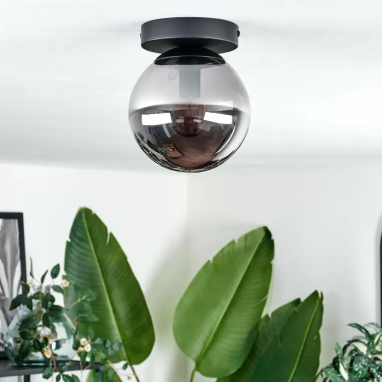 Plafonnier - Verre Gastor Fumé, 1 lumière