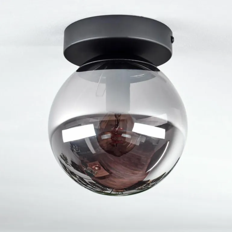 Plafonnier - Verre Gastor Fumé, 1 lumière