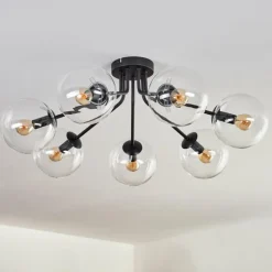 Plafonnier - Verre Gastor Clair, 7 lumières