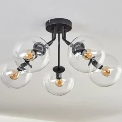 Plafonnier - Verre Gastor Clair, 5 lumières