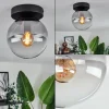 Plafonnier - Verre Gastor Clair, Fumé, 1 lumière