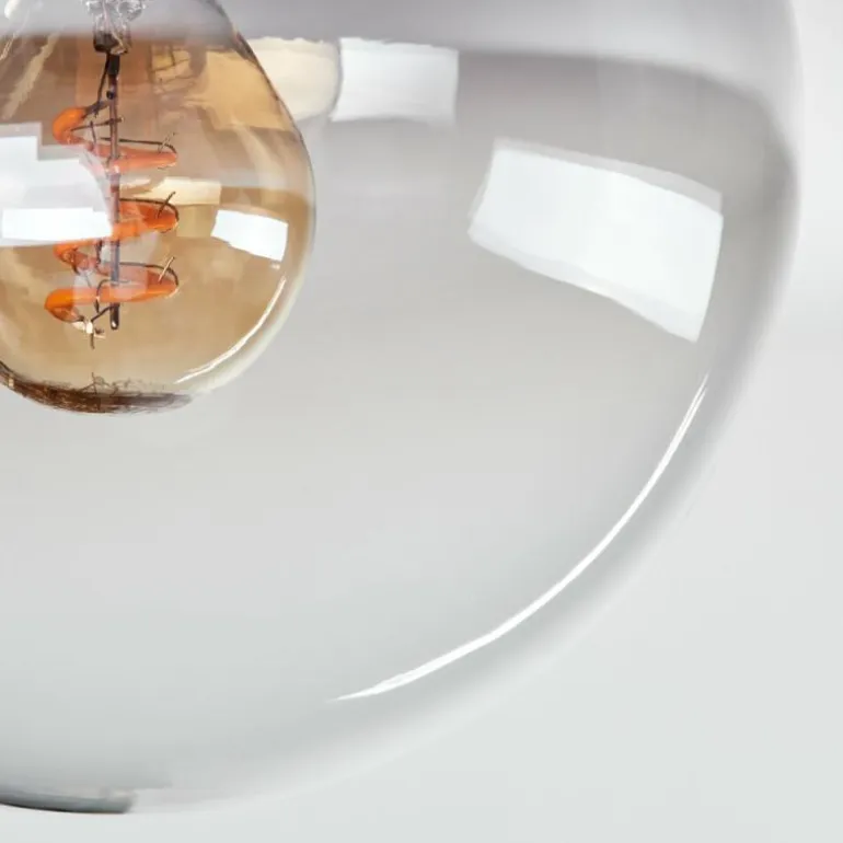 Plafonnier - Verre Gastor Clair, Fumé, 1 lumière