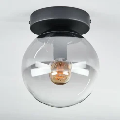 Plafonnier - Verre Gastor Clair, Fumé, 1 lumière
