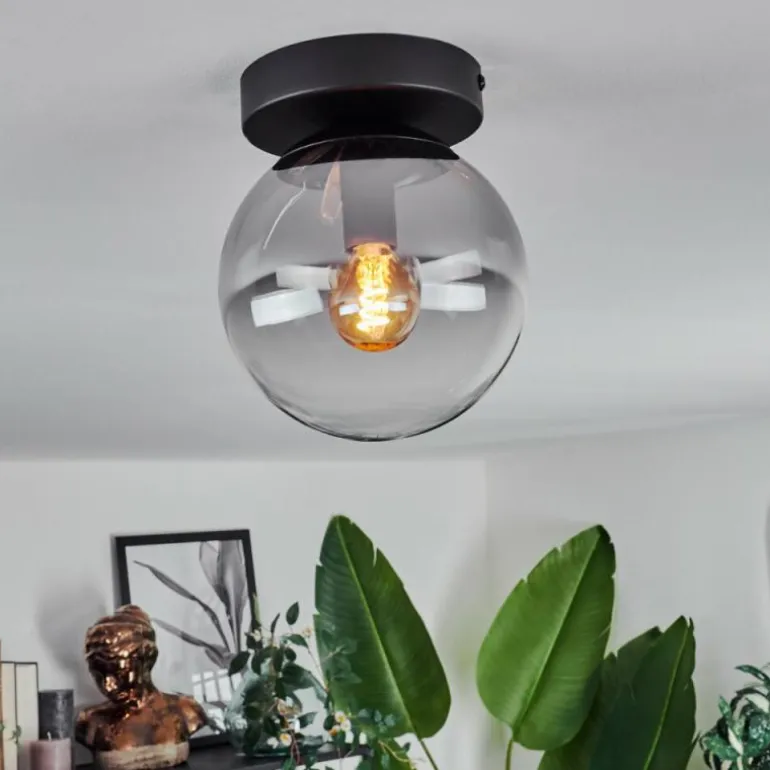 Plafonnier - Verre Gastor Clair, Fumé, 1 lumière