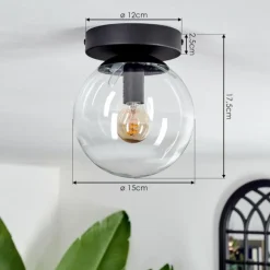 Plafonnier - Verre Gastor Clair, 1 lumière