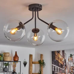 Plafonnier - Verre Gastor Clair, 3 lumières