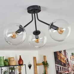 Plafonnier - Verre Gastor Clair, 3 lumières