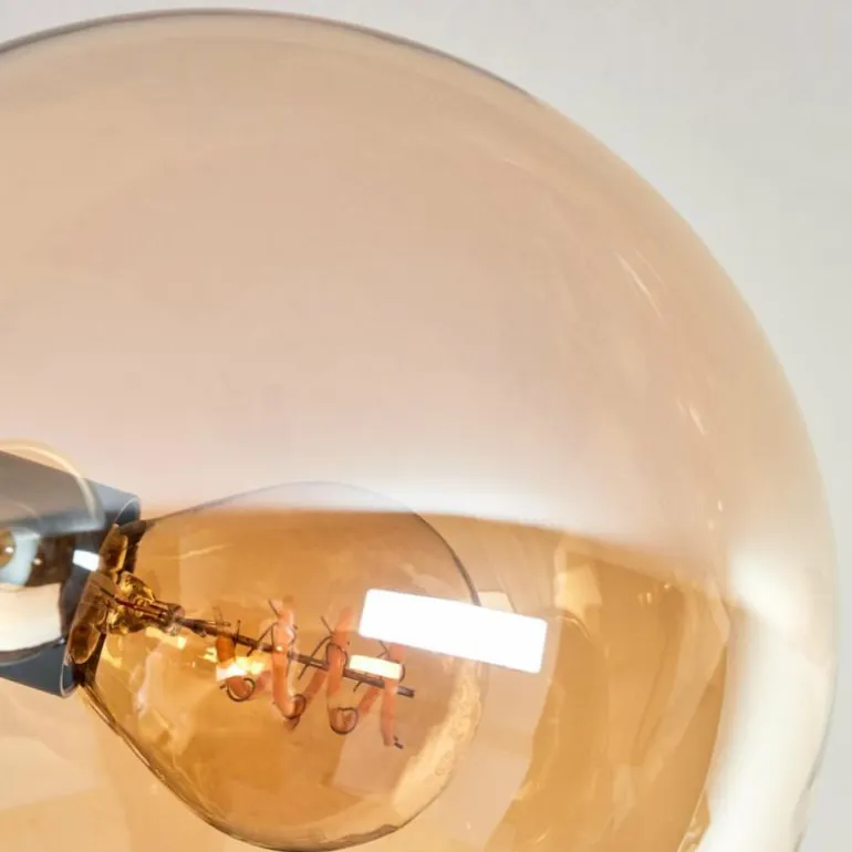 Plafonnier - Verre Gastor Ambre, 7 lumières