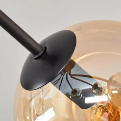 Plafonnier - Verre Gastor Ambre, Clair, 7 lumières