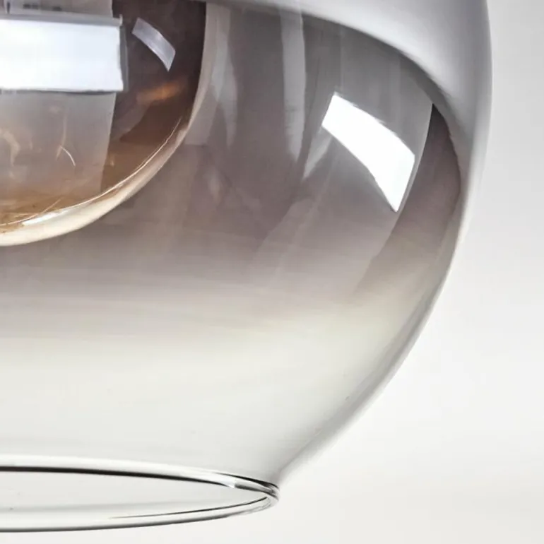 Plafonnier - Verre Koyoto Écru, Noir, 3 lumières