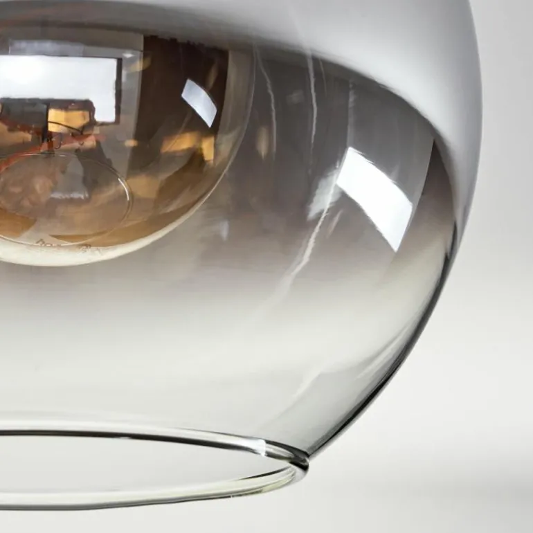 Plafonnier - Verre Koyoto Clair, Fumé, 4 lumières
