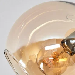 Plafonnier - Verre Koyoto Ambre, 5 lumières