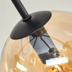 Plafonnier - Verre Koyoto Ambre, 5 lumières