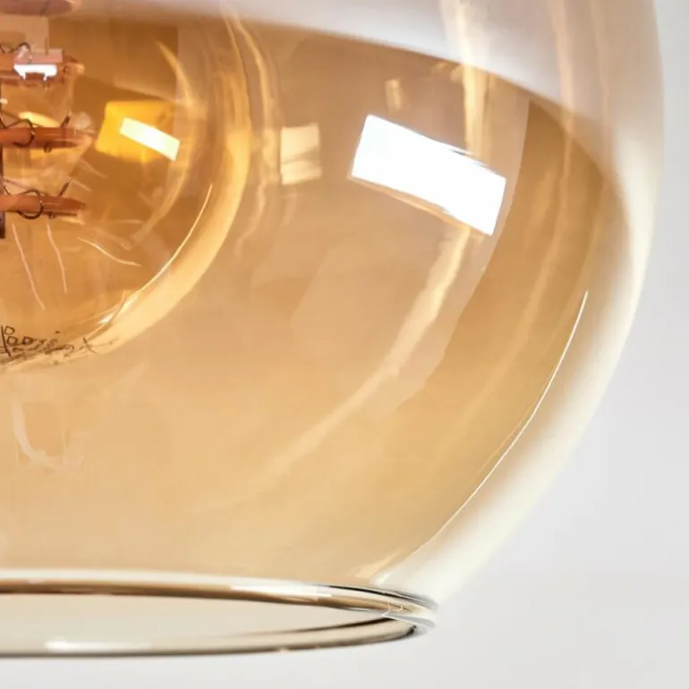 Plafonnier - Verre Koyoto Écru, Noir, 3 lumières