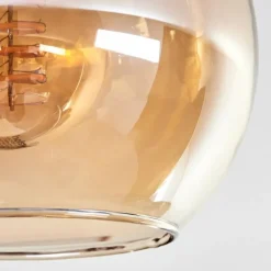 Plafonnier - Verre Koyoto Ambre, 4 lumières