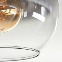 Plafonnier - Verre Koyoto Clair, Fumé, 4 lumières