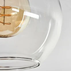 Plafonnier - Verre Koyoto Écru, Noir, 4 lumières