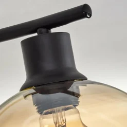 Plafonnier - Verre Koyoto Ambre, 4 lumières