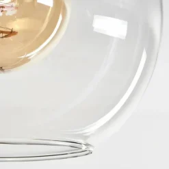 Plafonnier - Verre Koyoto Écru, Noir, 3 lumières
